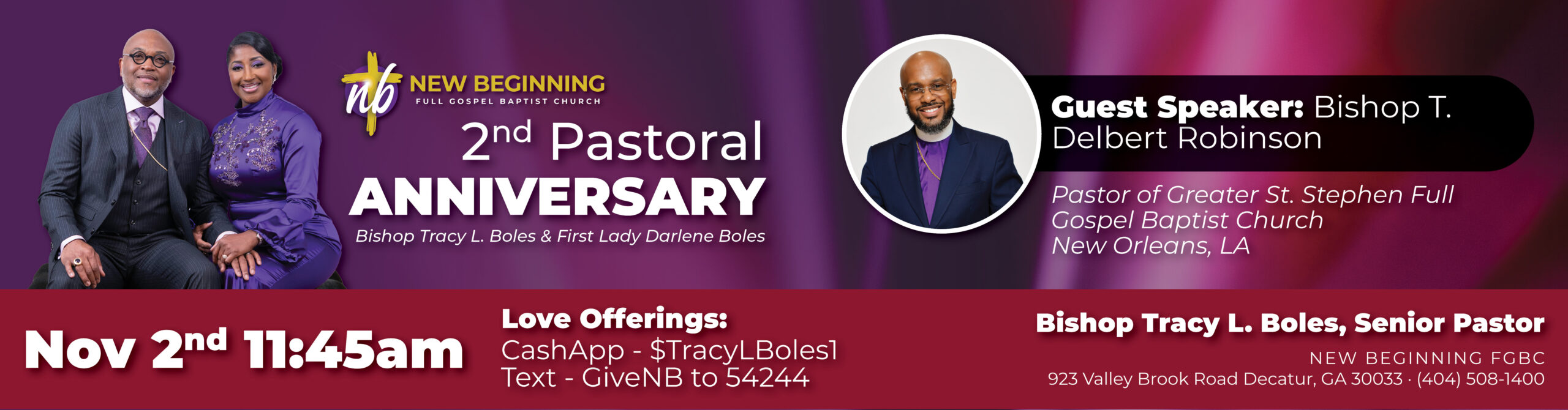 2nd Pastoral Anniversary_newsletter banner