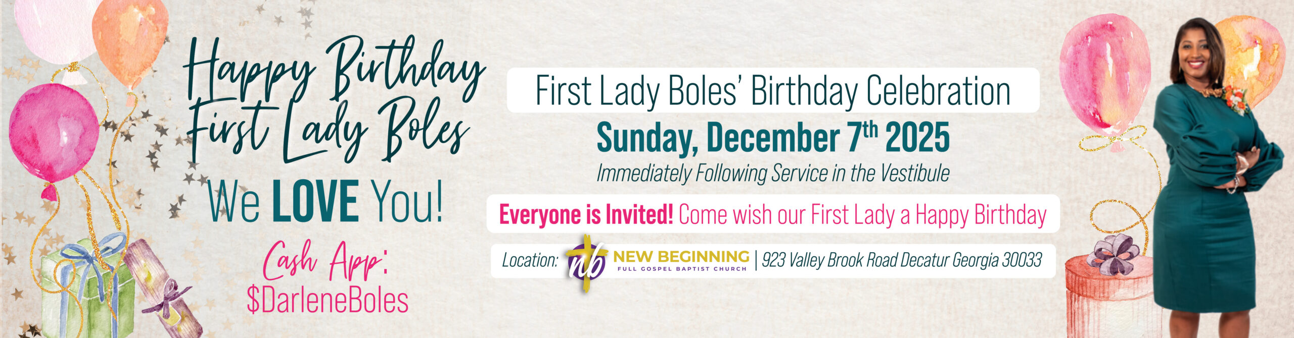 First Lady Boles Birthday 2025_NB newsletter banner