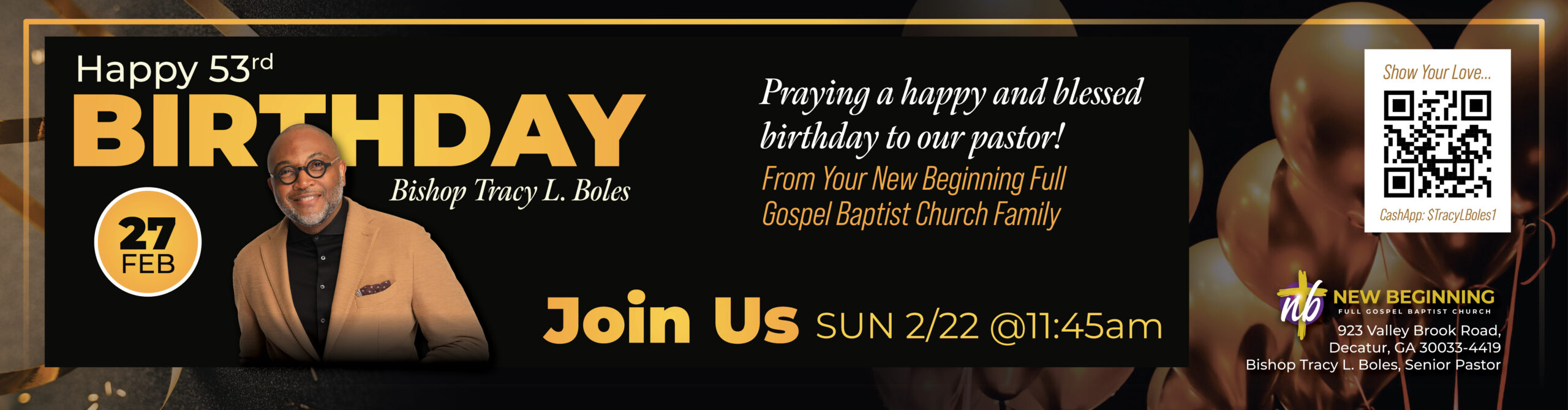 Happy Birthday Bishop Boles_newsletter banner