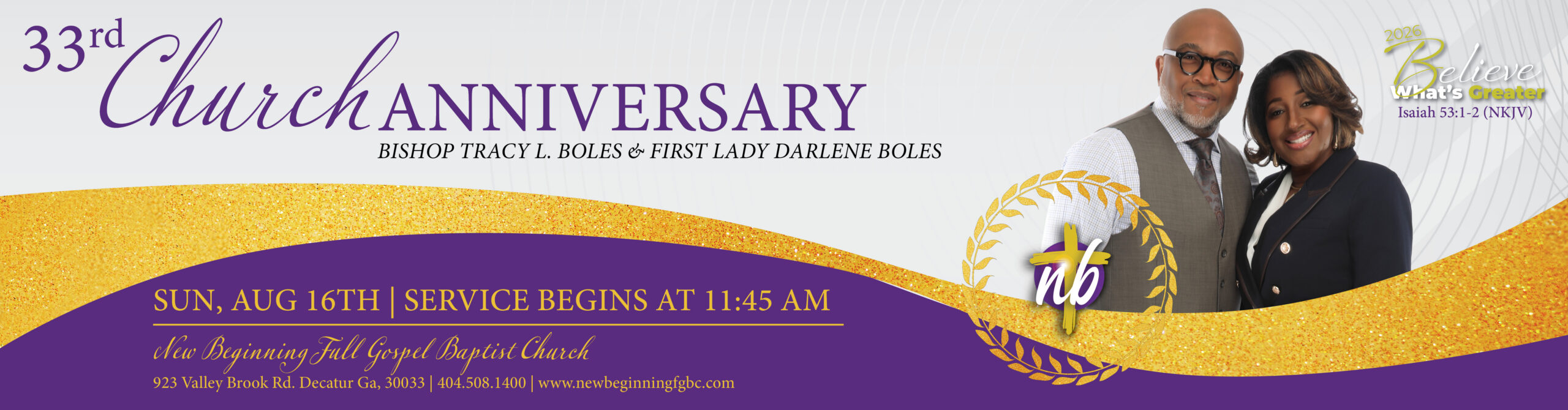 33rd Church Anniversary_banner